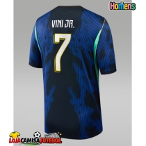 Camisa de Futebol Brasil Vinicius Junior #7 Equipamento Secundário Mundo 2026 Manga Curta